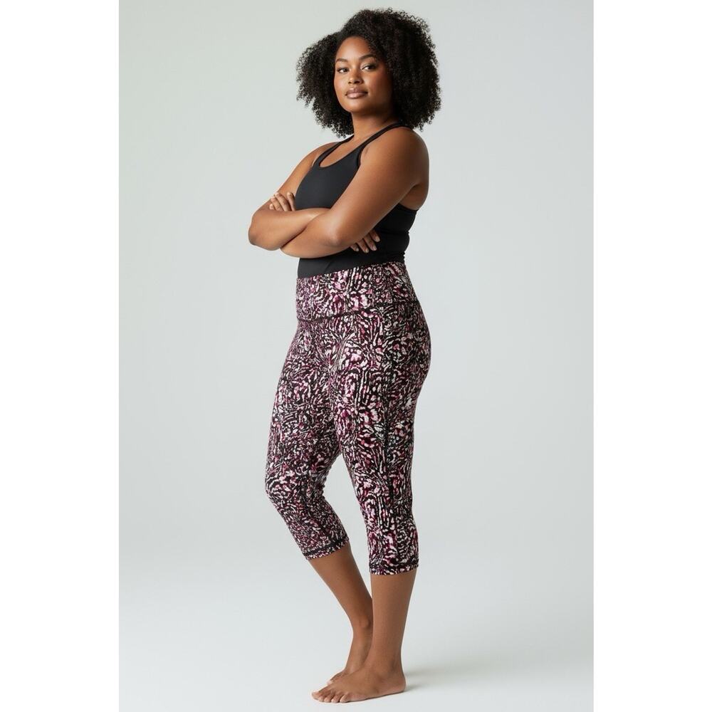Under Armour Pink High-Rise Compression Capris Size 3X